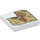 LEGO blanc Tuile 2 x 2 avec Isla nublar Map avec rainure (3068 / 53286)
