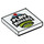LEGO blanc Tuile 2 x 2 avec Play Makers logo avec rainure (3068 / 69937)