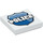 LEGO blanc Tuile 2 x 2 avec &#039;Police&#039; Badge avec rainure (3068 / 24739)