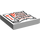 LEGO blanc Tuile 2 x 2 avec Scroll avec Ancient Writings et rouge la magie Baguette magique avec rainure (3068)
