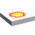 LEGO Weiß Fliese 2 x 2 mit Shell Logo mit Nut (3068)