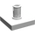 LEGO blanc Tuile 2 x 2 avec Verticale Épingle (2460 / 49153)
