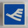LEGO blanc Tuile 2 x 2 avec blanc Oiseau avec Queue Towards La gauche Autocollant avec rainure (3068)