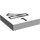 LEGO Weiß Fliese 2 x 2 ohne Kante  mit Zug Track Switch Punkt Recht und &quot;1&quot; ohne Kante