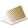 LEGO White Tile 2 x 3 Pentagonal with Graduated White Spots on Gold Background Sticker (22385)