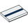LEGO blanc Tuile 2 x 3 avec Dark Bleu Stripe (26603 / 45356)