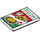 LEGO blanc Tuile 2 x 3 avec Pizza Advertisment (26603 / 62688)
