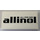 LEGO White Tile 2 x 4 with Allinol Sticker (87079)