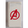 LEGO Weiß Fliese 2 x 4 mit Avengers Logo Aufkleber (87079)