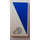 LEGO White Tile 2 x 4 with Blue Triangle and Filler Cap Pattern Model Right Side Sticker (87079)