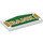 LEGO White Tile 2 x 4 with Gold and Green Bank Sign (66544 / 87079)