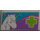 LEGO White Tile 2 x 4 with Horse and Vet Emergency Cross Sticker (87079)