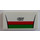 LEGO White Tile 2 x 4 with Red and Green Stripes and &#039;CITY&#039; Sticker (87079)