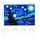 LEGO Weiß Fliese 4 x 4 mit Noppen auf Kante mit The Starry Night Painting (1902 / 6179)