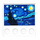 LEGO Weiß Fliese 4 x 4 mit Noppen auf Kante mit The Starry Night Painting (1902 / 6179)