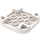 LEGO White Tile 4 x 4 x 0.7 Rounded (68869)