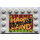 LEGO White Tile 4 x 6 with Studs on 3 Edges with &quot;Jokerland - Happy Land&quot; Sticker (6180)