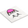 LEGO White Tile 6 x 6 with King Boo Face with Dark Pink Tongue with Bottom Tubes (10202 / 107973)