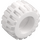 LEGO White Tire Ø21 x 12 - Offset Tread Small Wide with Slightly Bevelled Edge and no Band (6015 / 60700)