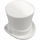 LEGO White Top Hat with Upturned Brim (27149)