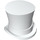 LEGO White Top Hat with Upturned Brim (27149)