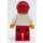 LEGO White Torso Octan Logo, Red Legs, Red Helmet, Trans-Light Blue Visor Minifigure