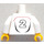 LEGO White Torso with Adidas Logo and #2 on Back (973)