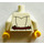 LEGO Bianco Busto con Buttoned Maglietta, Rotondo Stone su Collana (973 / 76382)