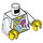 LEGO White Torso with Ladies Jacket over V-Neck (973 / 76382)