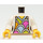 LEGO Weiß Torso mit Ladies Jacket over V-Neck (973 / 76382)