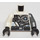 LEGO White Torso with Ninjago &#039;Z&#039;, Belts and One Flat Silver Arm (973)