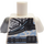 LEGO White Torso with Ninjago &#039;Z&#039;, Belts and One Flat Silver Arm (973)