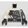LEGO Weiß Torso mit Ninjago &#039;Z&#039;, Belts und Eins Eben Silber Arm (973)