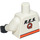LEGO Weiß Torso mit Orange Streifen, 15 auf Gürtel und Res-Q Logo auf Der Rücken (973)