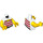 LEGO blanc Torse avec Sleeveless Striped Shirt et Rope Courroie (973 / 76382)
