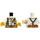 LEGO Vit Kropp med Vit Skjorta med Grey Suspenders (973 / 76382)