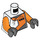LEGO Wit Torso met World Racers logo (973 / 76382)