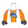 LEGO Wit Torso met World Racers logo (973 / 76382)
