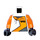 LEGO White Torso with World Racers Logo (973 / 76382)