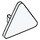 LEGO Weiß Dreieckig Sign mit offenem O-Clip (65676)
