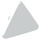 LEGO blanc Triangulaire Sign avec Clip ouvert en &#039;o&#039; (65676)