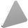 LEGO Weiß Dreieckig Sign mit geteiltem Clip (30259 / 39728)