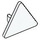 LEGO White Triangular Sign with Split Clip (30259 / 39728)