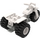 LEGO White Tricycle with Dark Gray Chassis and White Wheels