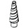 LEGO Vit Unicorn horn med Spiral (34078 / 89522)