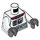 LEGO White Utility Shuttle Astronaut - Minifig Torso (973 / 76382)