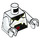 LEGO blanc VanByter No. 307 Minifig Torse (973 / 76382)