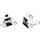 LEGO blanc VanByter No. 307 Minifig Torse (973 / 76382)