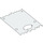 LEGO White Vehicle Roof (Tattered) (55342)