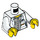 LEGO White Volcano Photographer Minifig Torso (973 / 76382)